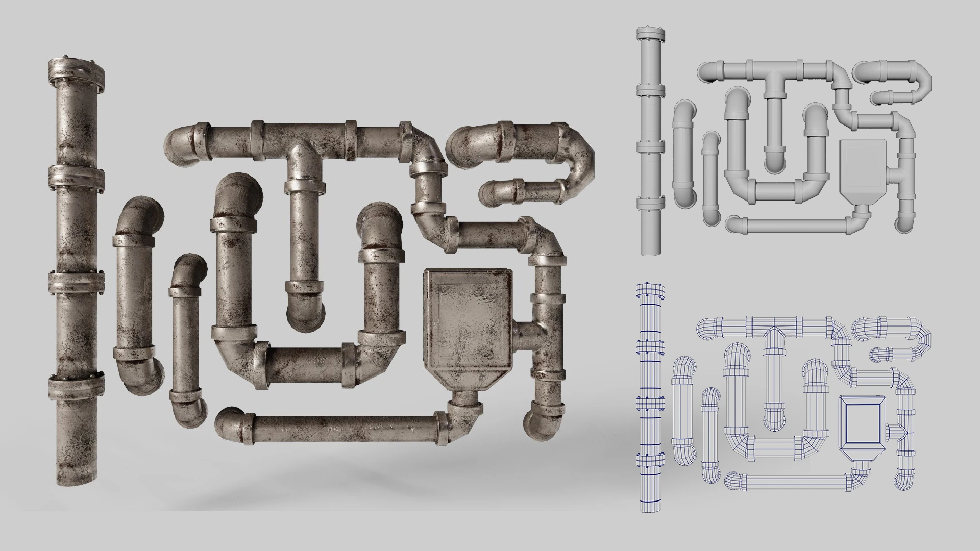 Modelado 3D de tuberias industriales para Contrapasso